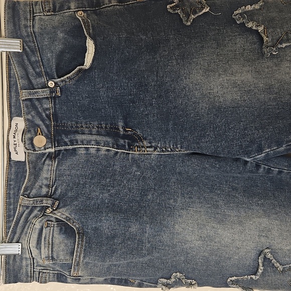 Star Embellished Blue Jeans - Picture 3 of 9